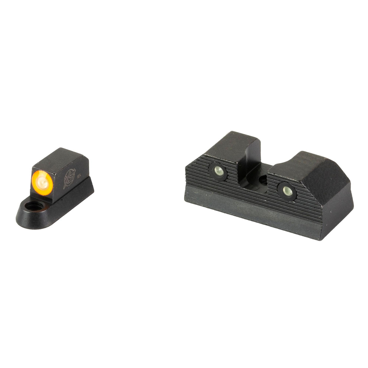 XS Sights XS R3D 2.0 for CZ P10, firearm sighting system with front and rear sight components in black