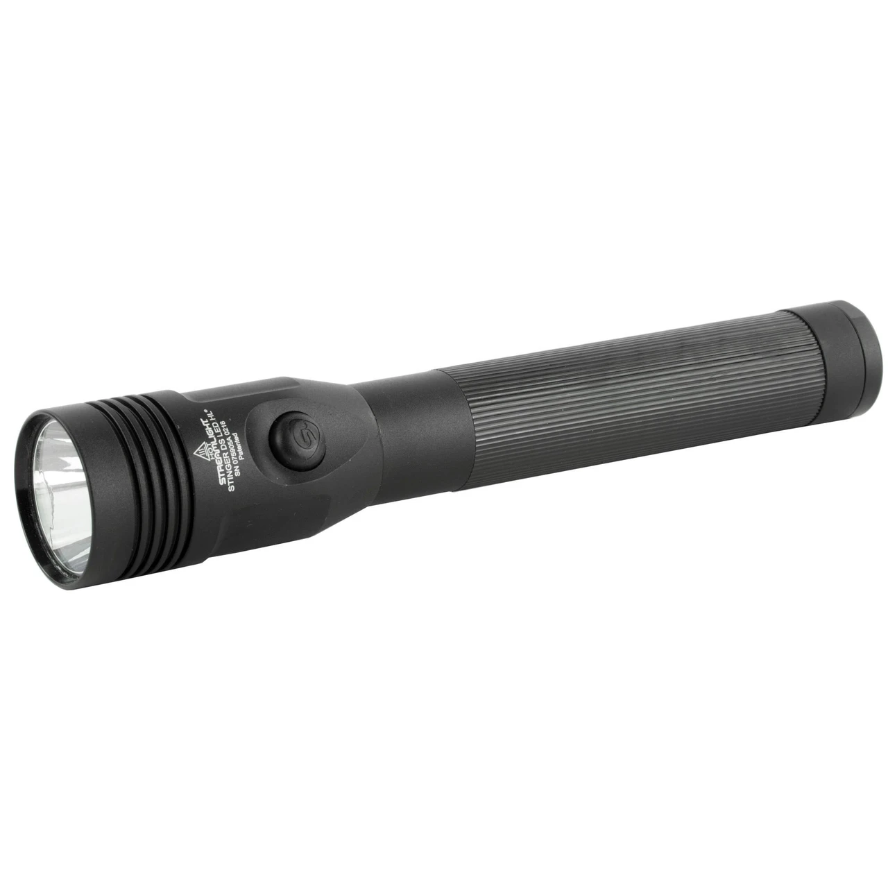 Streamlight STINGER DS LED HL AC SMART flashlights, black handheld flashlight with adjustable focus, for tactical and professional use