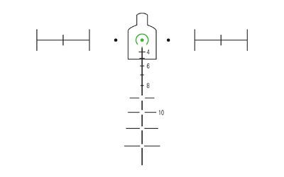Trijicon TRIJICON ACOG 3.5X35 GHS .308 W/TA51, tactical riflescope with illuminated reticle and crosshair markings for precise aiming.