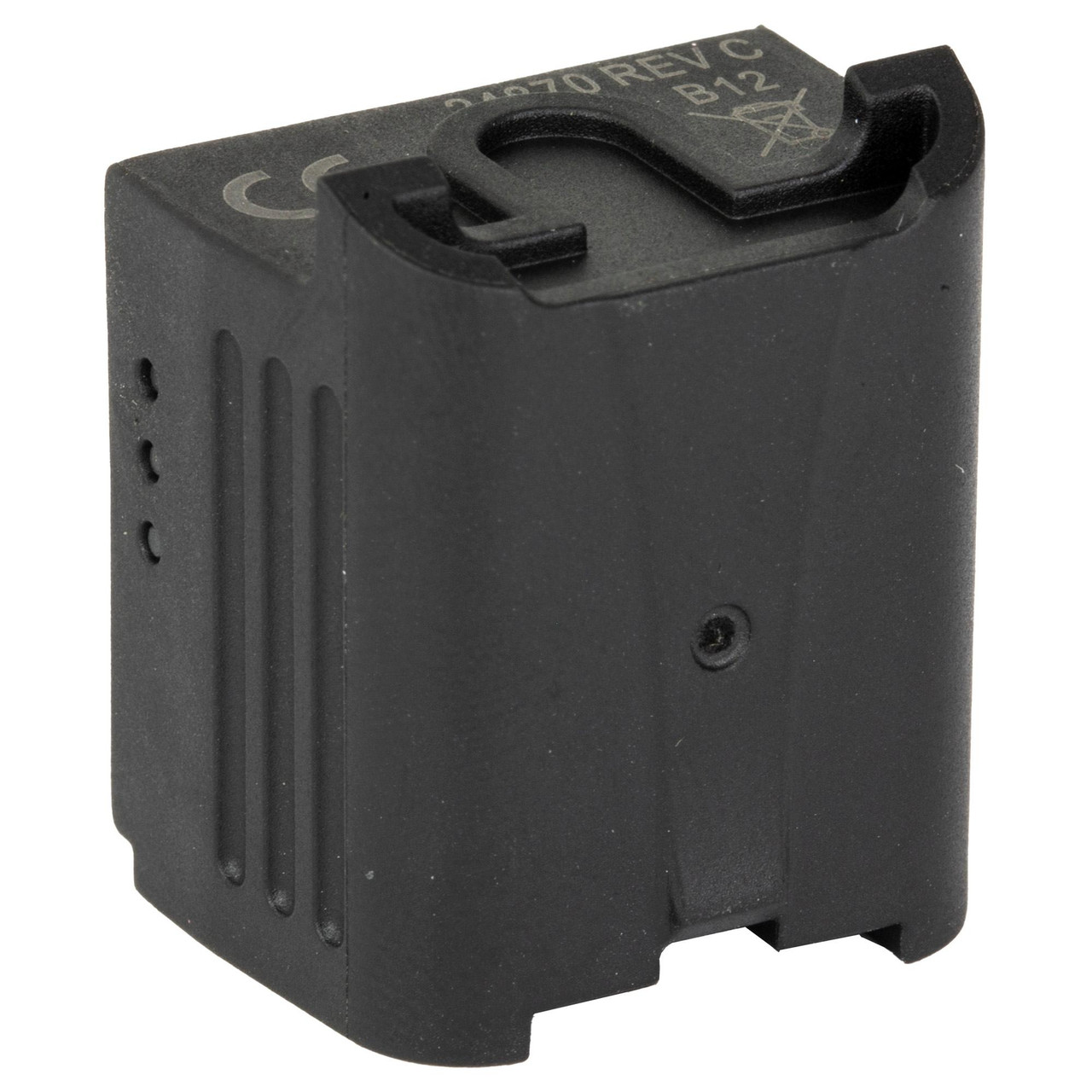 Surefire Battery 3.7V Lith Poly XSC, close-up image of a black lithium polymer battery for electronic devices.