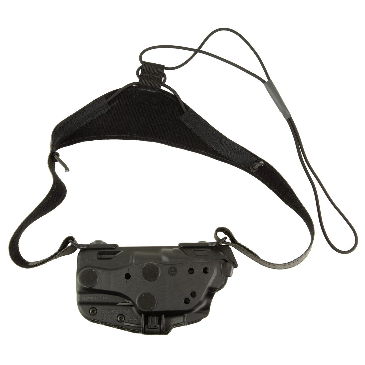 Safariland 7053 SIG P320C 9/40 SAFSEV BLK RH, tactical holster with attachment strap and retention system for SIG P320 Compact pistol, black RH model for military and law enforcement use