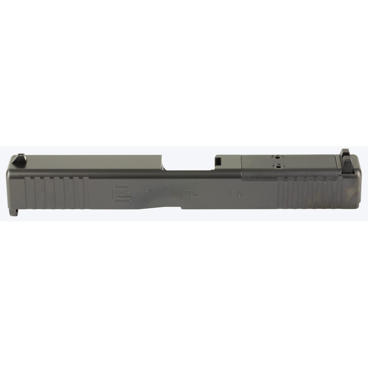 GLOCK OEM SPARE SLIDE GEN 3 17 MOS, gray firearm slide for Glock Gen 3 17 MOS pistol.