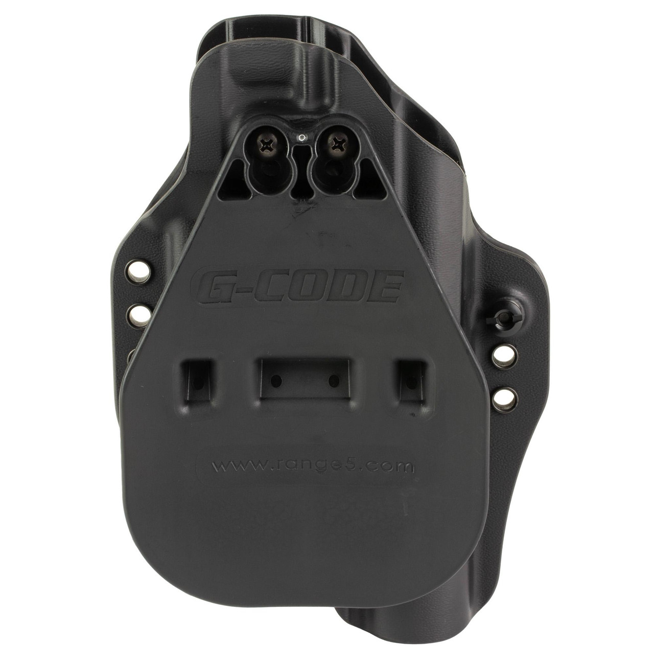 G-Code G-CODE PRIME CARRY FOR GLK TLR1 HL, black holster with molded compartments and attachment points for Glock TLR1 HL weapon light.