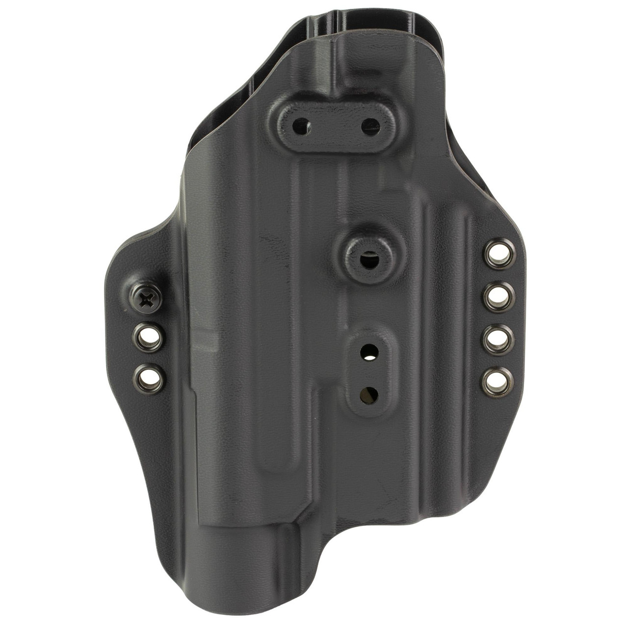 G-Code G-CODE PRIME CARRY FOR GLK TLR1 HL, a black tactical holster with multiple mounting holes for a secure fit and adjustable retention.