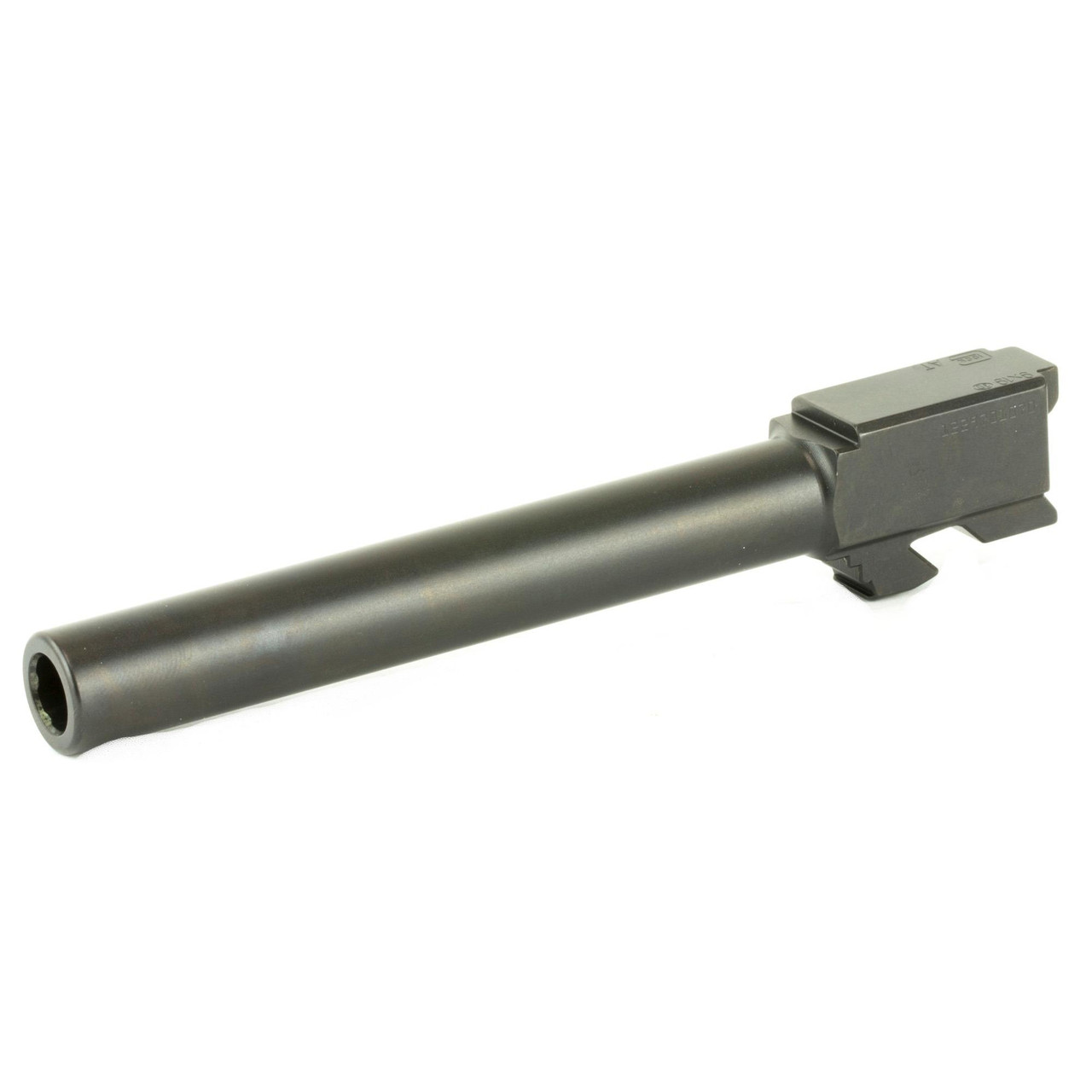GLOCK SP07186 OEM 9MM Barrel for G34, precision-engineered replacement barrel for Glock Gen 3 and 4, black finish, long cylindrical shape with threaded end.
