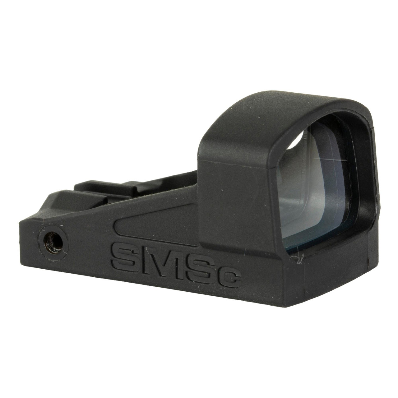 Shield Sights SHLDS SMSC POLY ED MINI SIGHT 4MOA, compact black rifle sight with a 4 MOA red dot reticle and a durable poly material housing.
