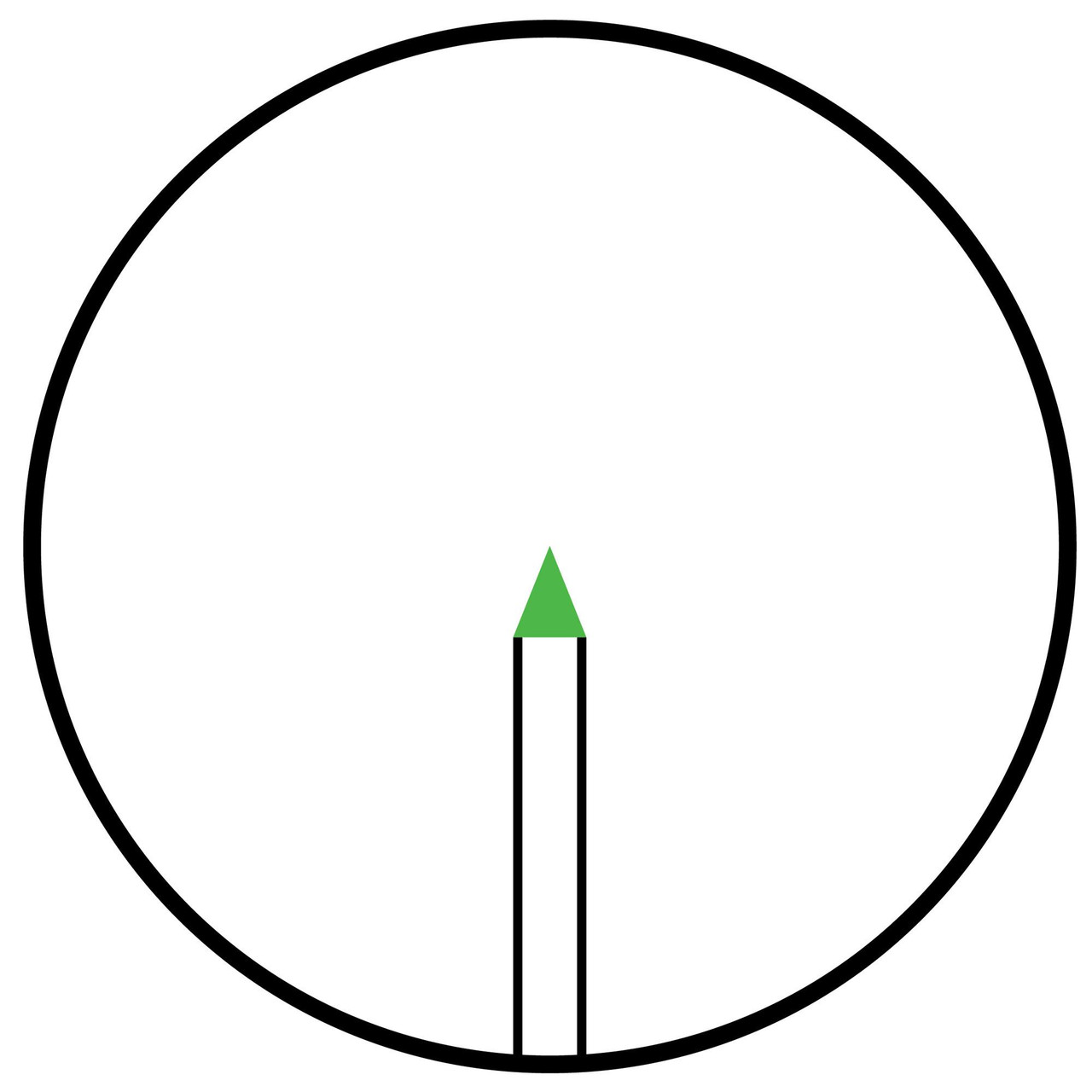 Trijicon ACCUPOINT 2.5-10X56 BAC GRN, rifle scope with green reticle in a circular view.
