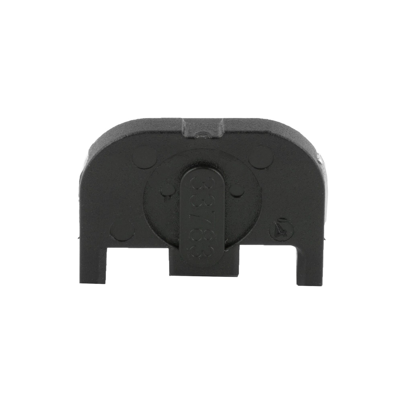 GLOCK OEM SLIDE CVR PLATE 17/19 GEN5, black plastic slide cover plate for Glock pistols.