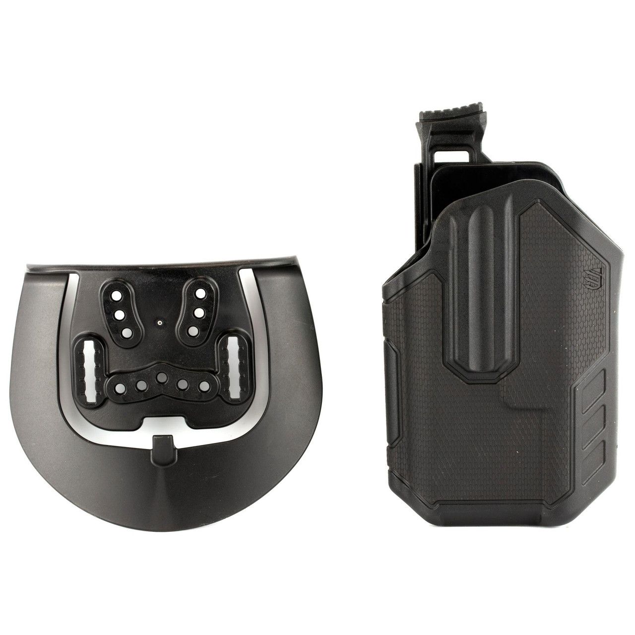 BLACKHAWK Omnivore L2 HLSTR Holster for TLR-1 & TLR-2, left-handed, Level 2 retention, adjustable release, fits 150+ semi-automatics, with mounting plate.