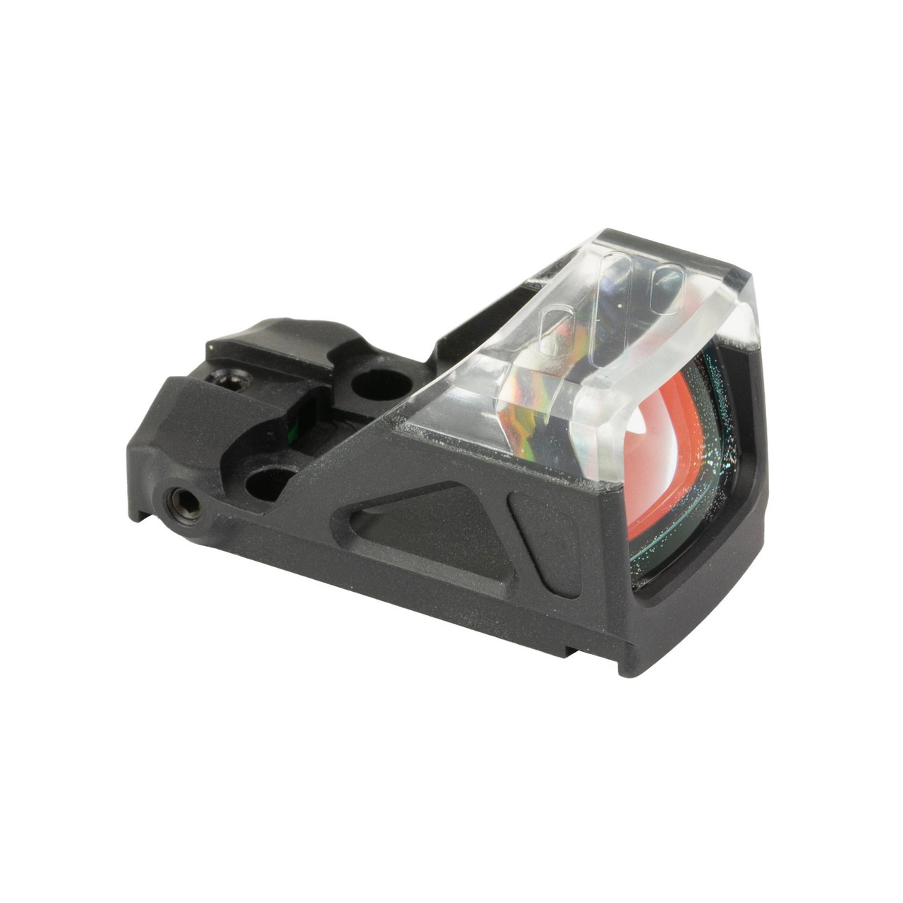 Shield Sights SHLDS OMSSC GL ED RFX MINI SGHT 4MOA, tactical red dot sight for firearms with durable black housing and clear lens for precision shooting.
