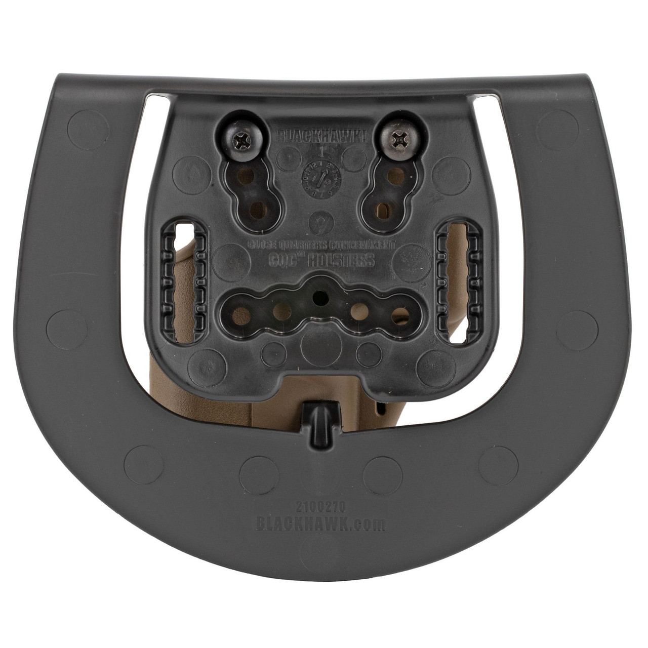 BLACKHAWK 410502CT-R SERPA CQC Holster for Glock 19, right-handed auto-lock technology, versatile carry options, tactical firearm holster for concealed and open carry.