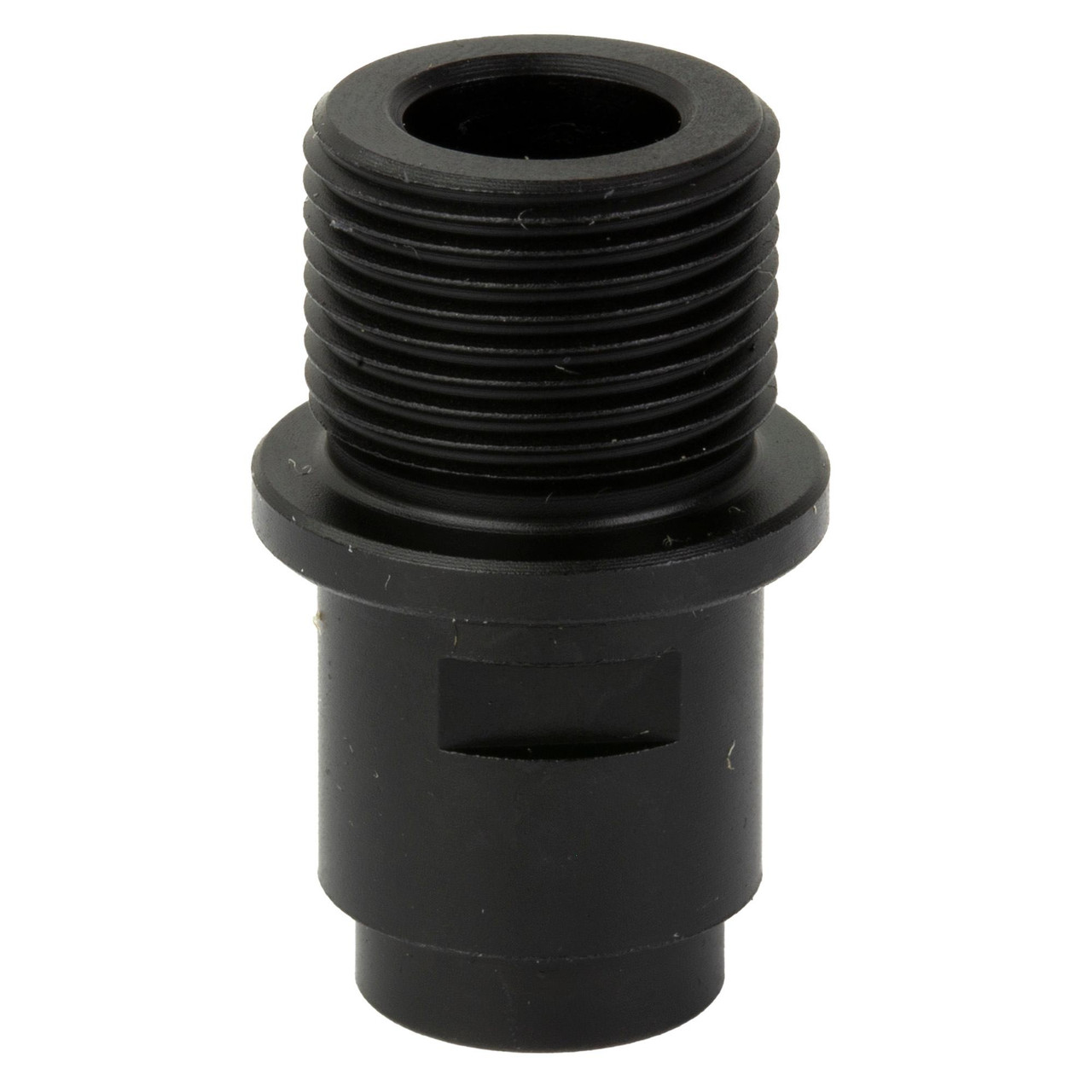 Dead Air Armament DEAD AIR THRD ADPTR WLTHR P22 1/2X28, black threaded firearm suppressor adapter