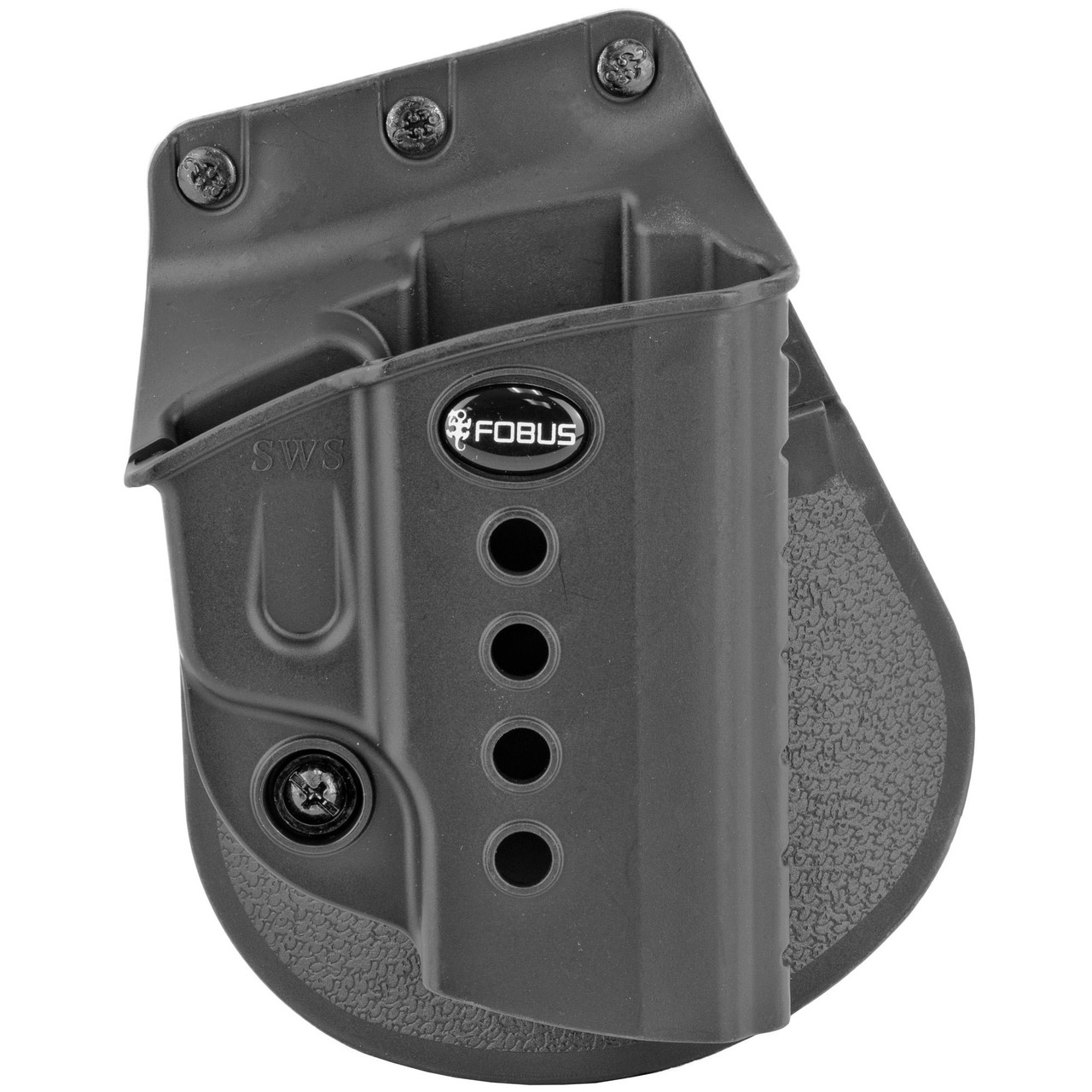 Fobus FOBUS E2 PDL WLTHER PPS/S&W SHIELD, black polymer concealed carry holster with adjustable retention and quick-release features.