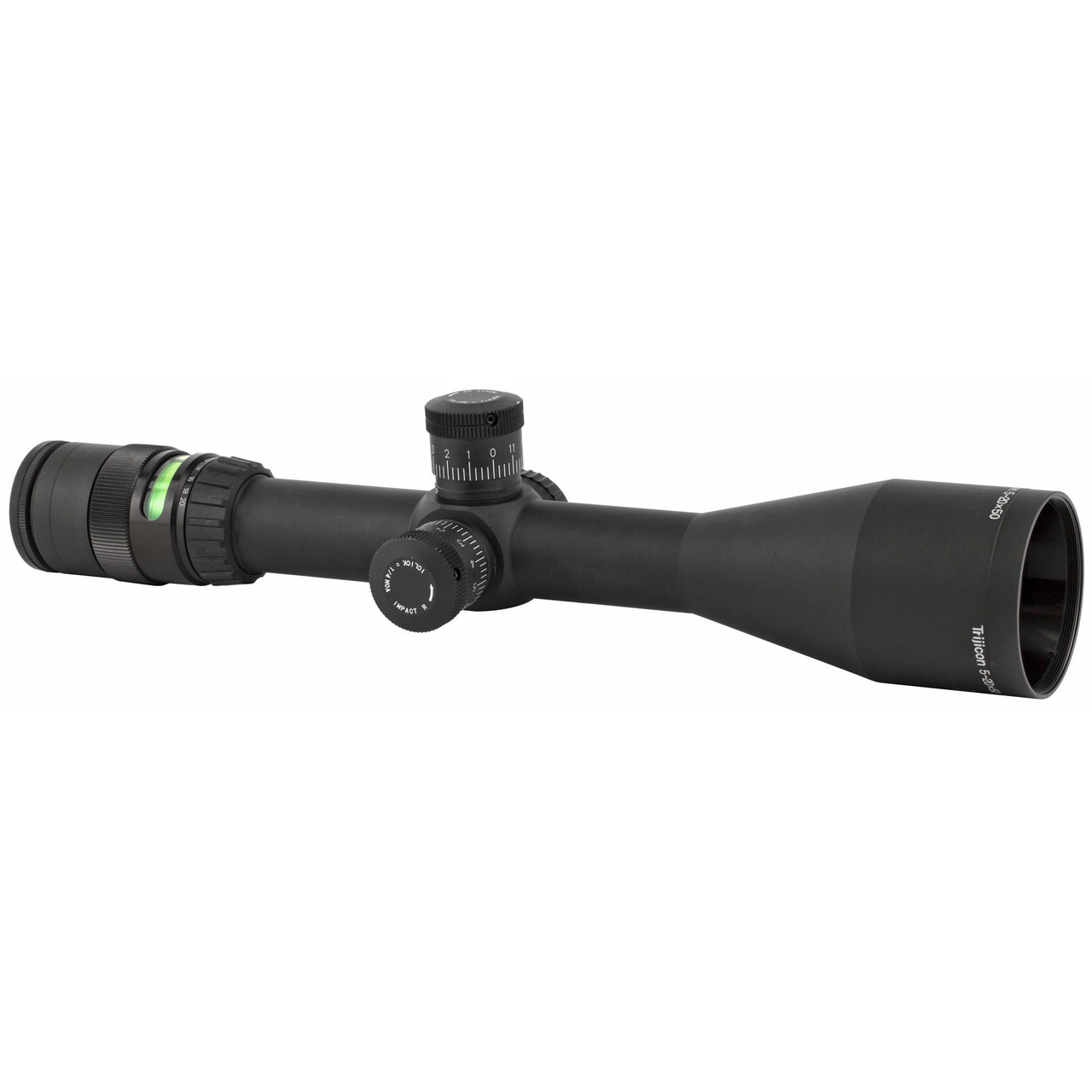 Trijicon AccuPoint 5-20x50 Green Dot 3 rifle scope, black optical precision scope with adjustable turrets and magnification control