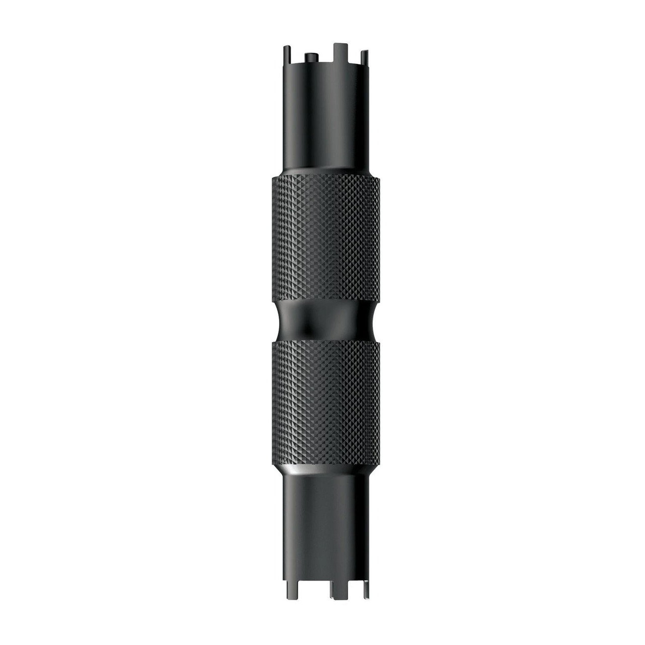 Real Avid REAL AVID AR15 FRONT SIGHT ADJUSTER PRO, black firearm front sight adjustment tool with textured grip for AR-15 rifles.