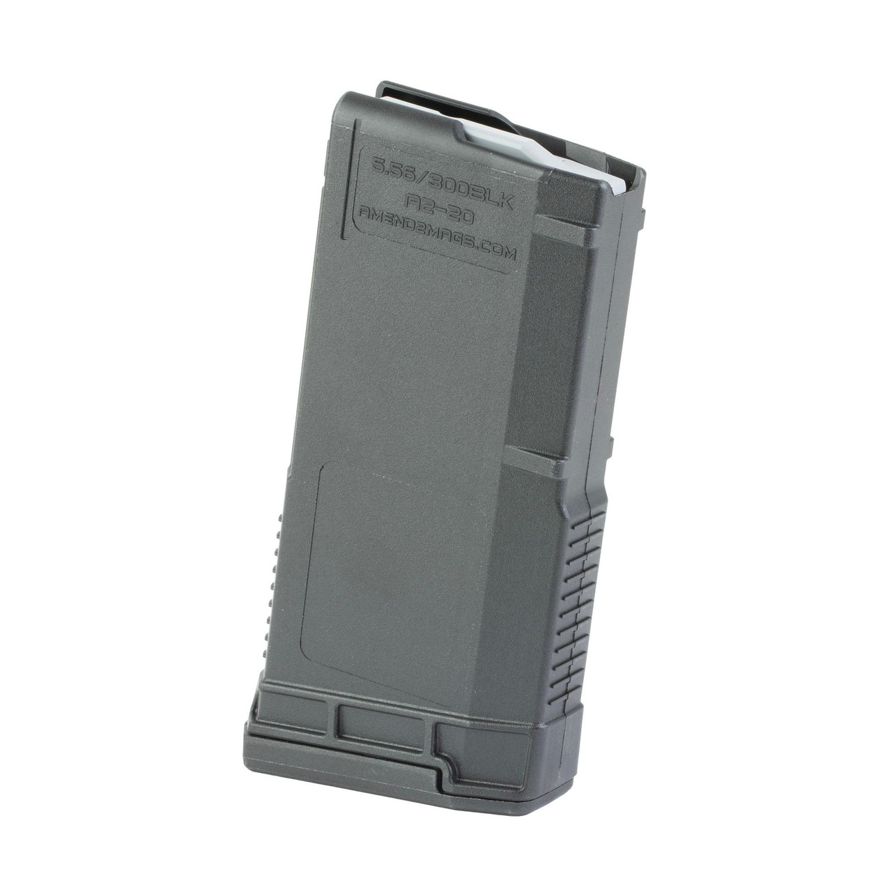 Amend2 AR-15 Mod-A 15-Round Magazine, durable gray magazine compatible with 5.56x45 NATO and .223 Remington ammunition.