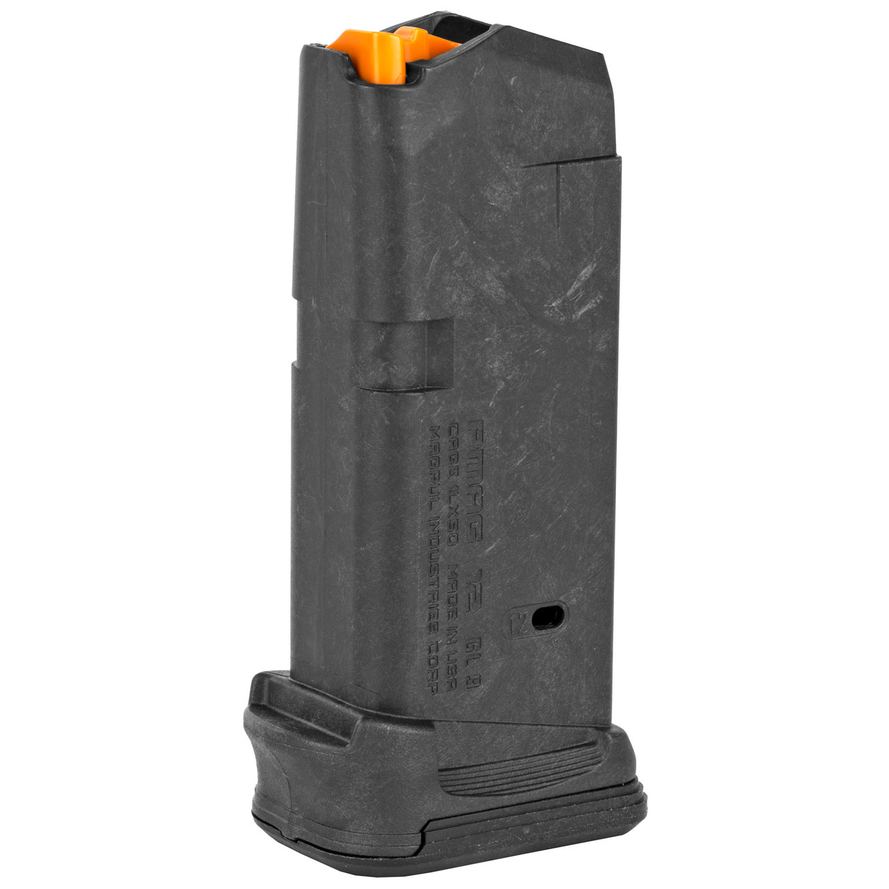 Magpul MAG674-BLK PMAG 12 GL9 12-Round Glock 26 Magazine - Durable Polymer, Finger Groove, Enhanced Grip
