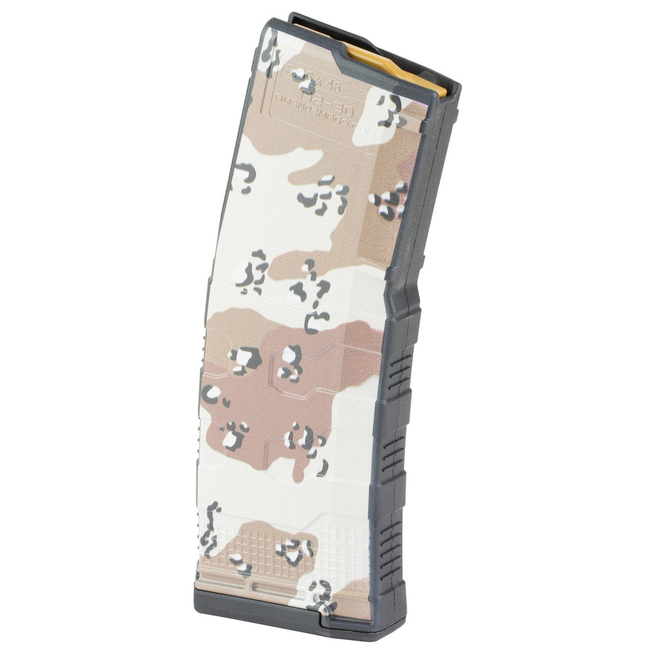 Amend2 CR5MOD3BCCC30, camouflage magazine for firearm with black and tan design.