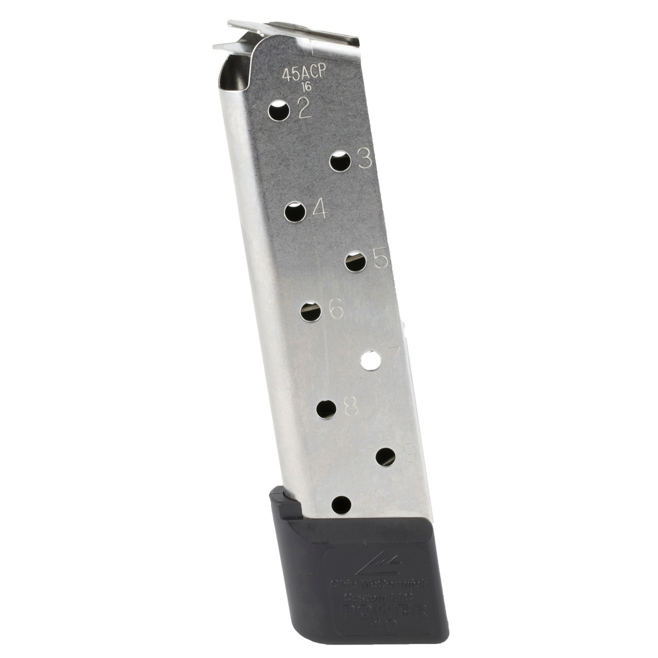 CMC Products M-PM-45FS10 Power Mags .45 Caliber 1911 Extra Heavy-Duty Magazine with High Tensile Rocket Wire Spring