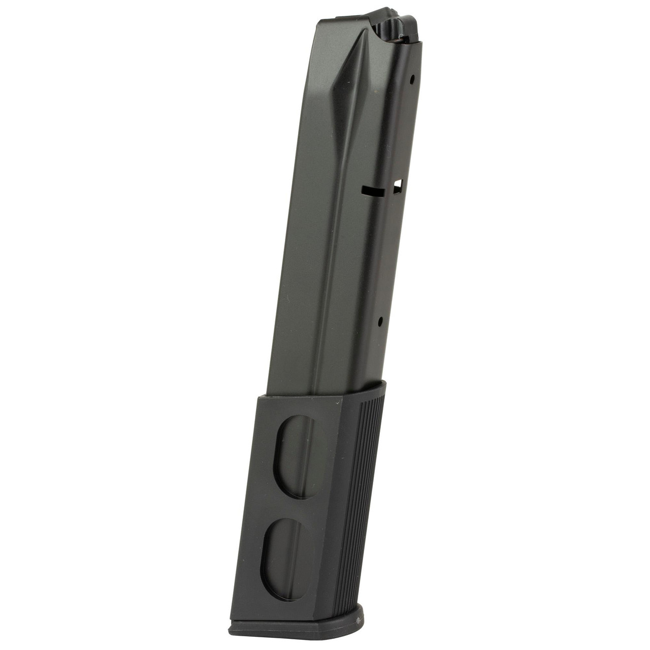 KCI USA KCI-MZ030 30-Round Magazine for Beretta 92, M9 & Canik TP, durable steel construction with polymer grip, shown in close-up view.