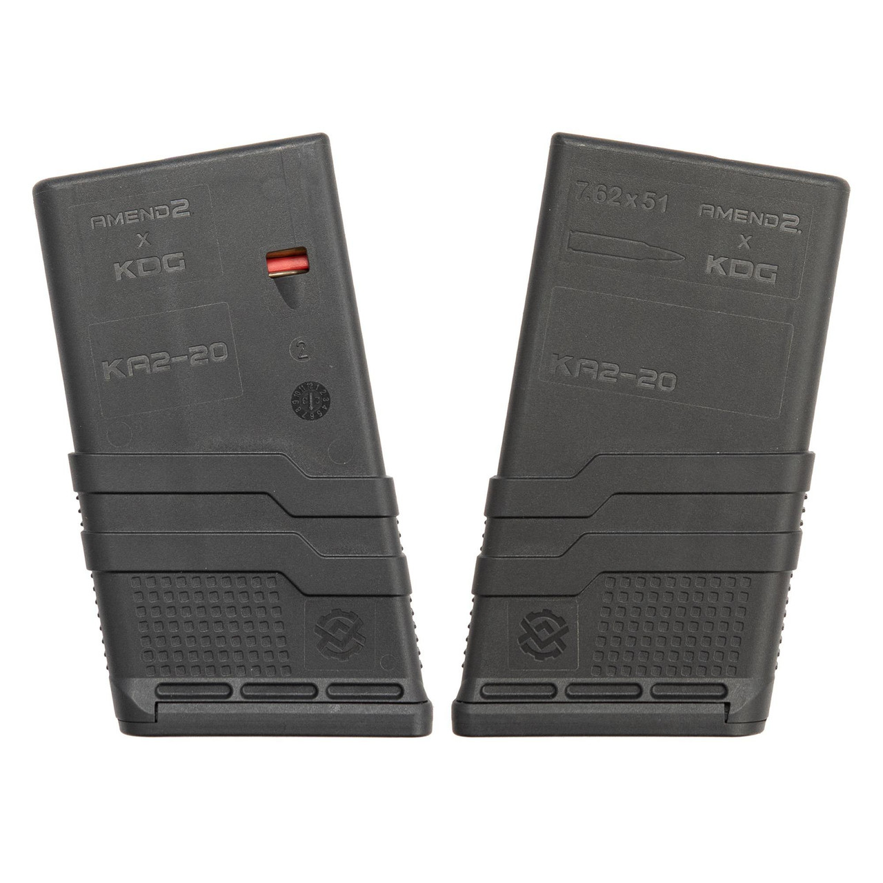 Amend2 AMSCARMOD3BLK20 SCAR 17 Magazine, 20-Round Polymer magazine with anti-tilt follower, reliable and durable construction for tactical shooting and firearm upgrades.