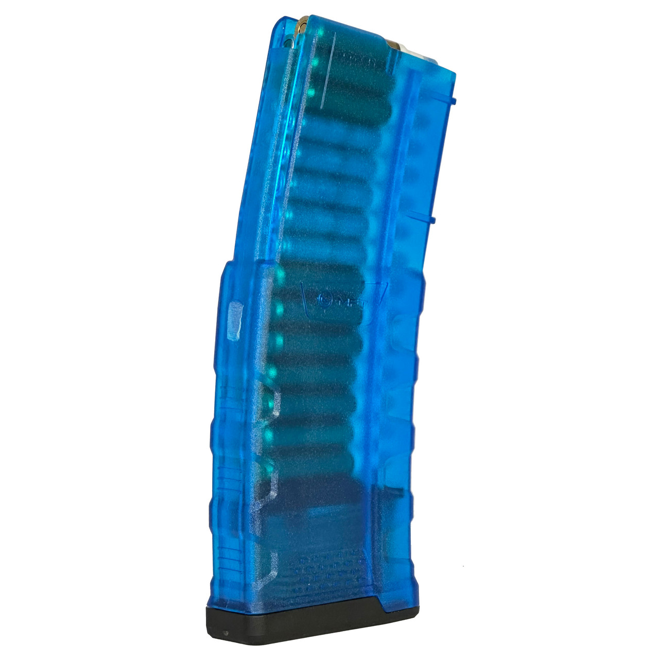 Mission First Tactical EXDPM556-T-B - Translucent AR15/M4 Magazine with Quick Ammo Check & Enhanced Durability