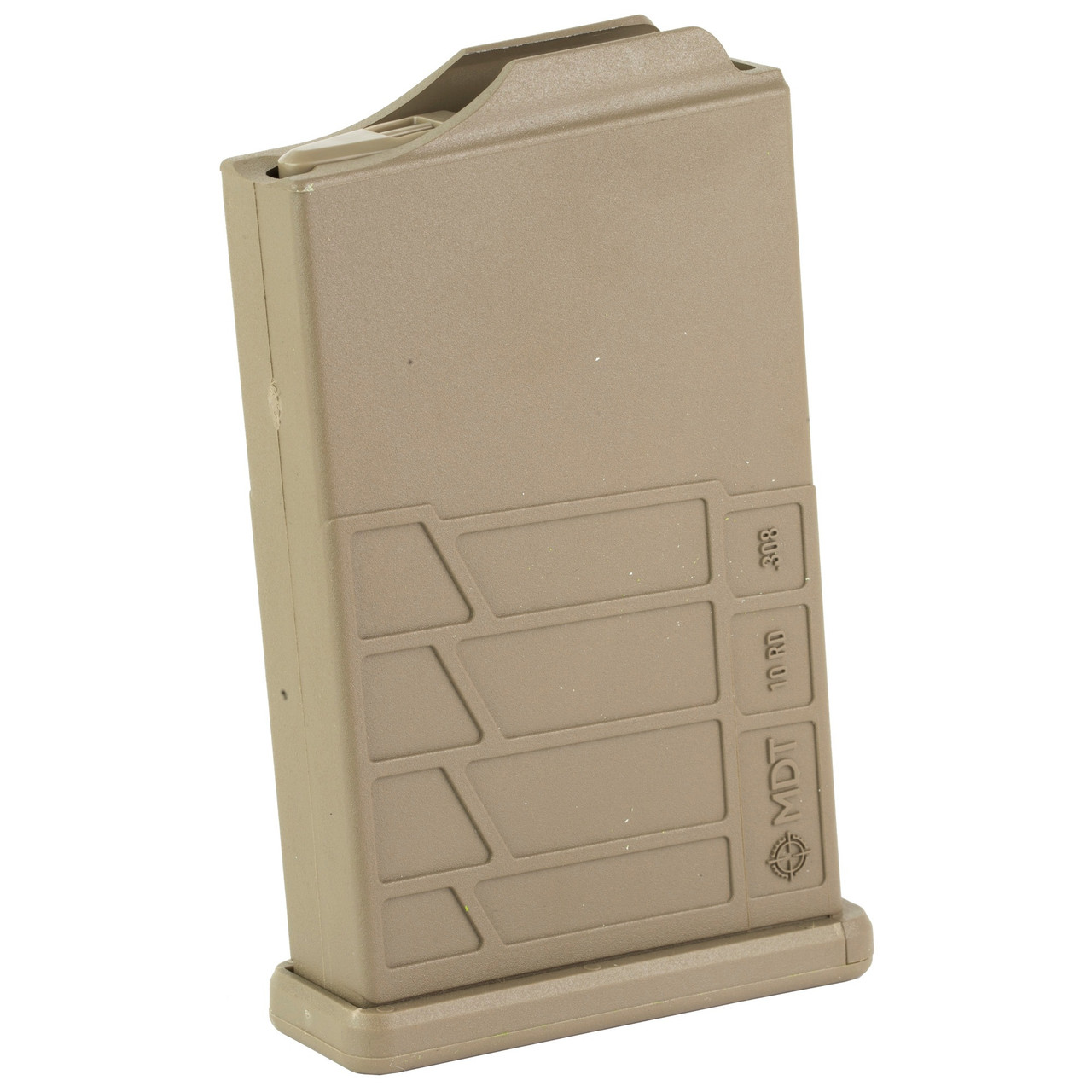 MDT 104447-FDE Polymer AICS External Box Magazine - 10 Rounds, Compatible with MDT Chassis & M24 Systems