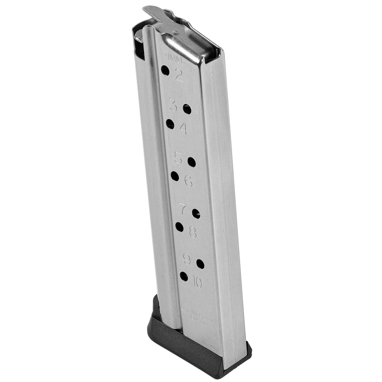 CMC Products M-RP-9FS10 Range Pro 1911 Magazine - High Capacity with Removable Polymer Basepad, Stainless Steel Construction & Enhanced Reliability for Carry & Competition