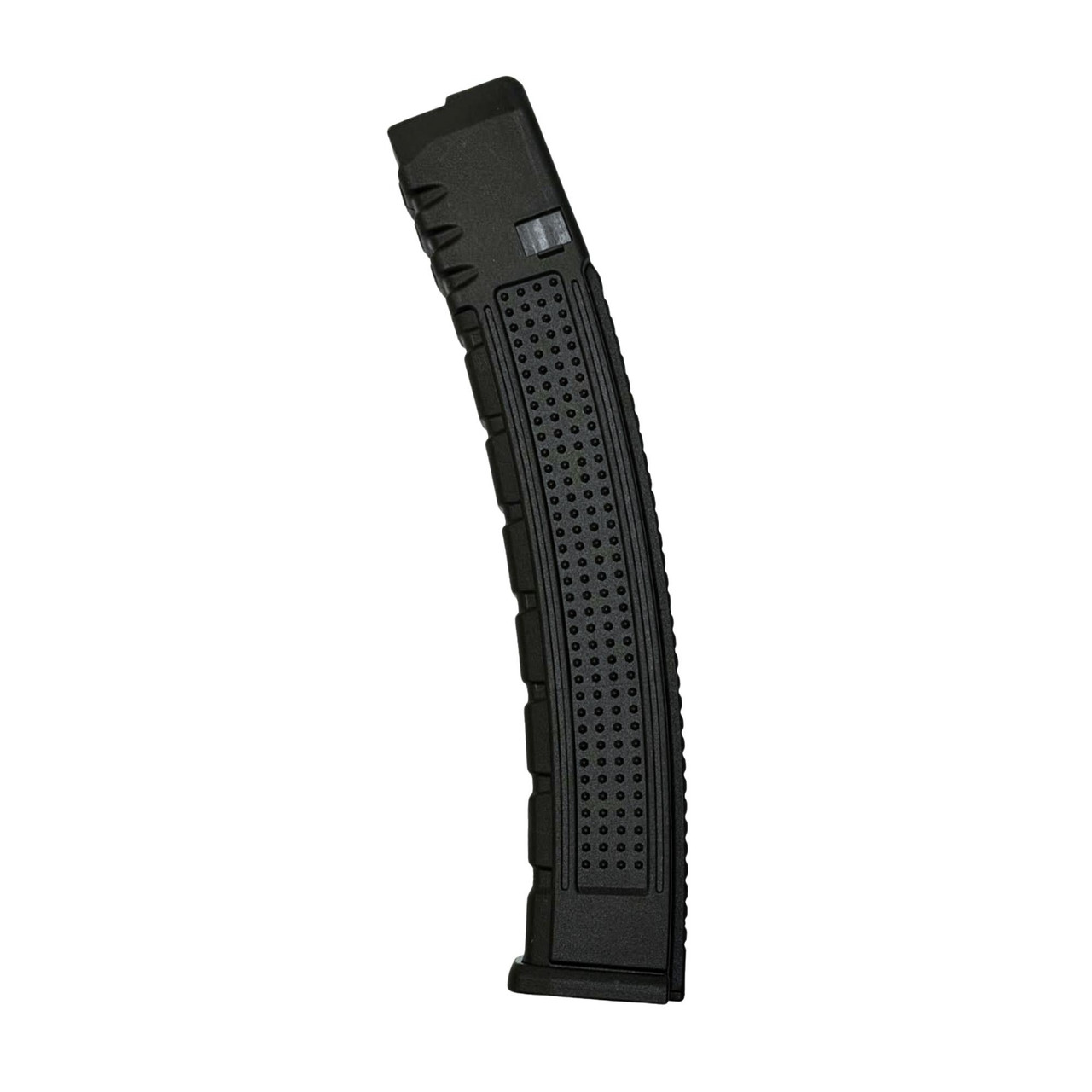 ProMag Industries SPR-A23B 40-Round Extended Magazine, durable polymer and steel construction for enhanced performance, shown in black with textured grip surface.