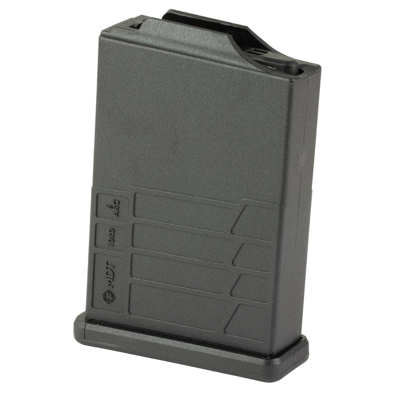 MDT 106535-BLK Polymer Magazine - AICS Compatible, Quiet & Reliable for TAC21, ACC, ESS, LSS-XL & More, black polymer magazine with textured surface and AICS compatibility for tactical rifles.
