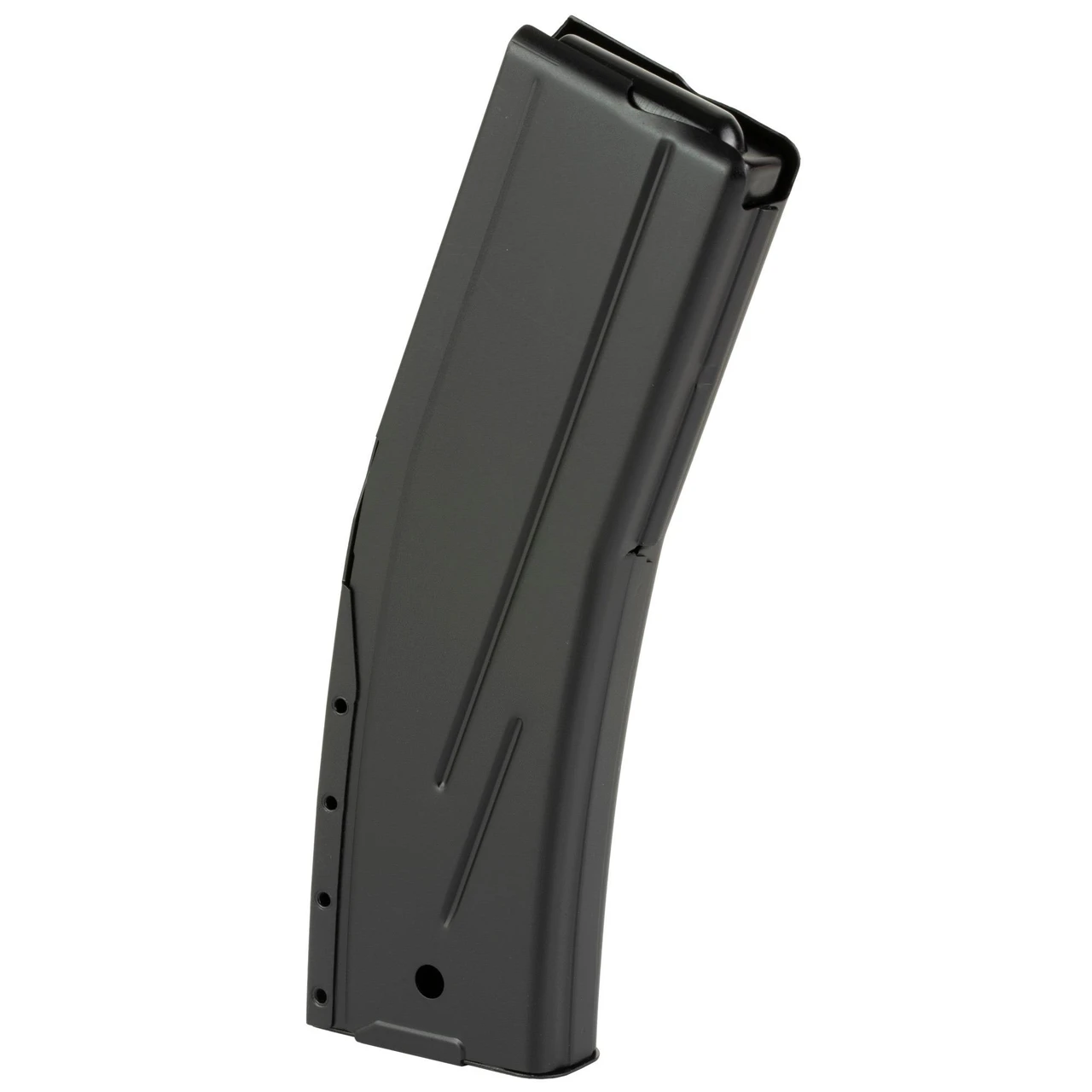KCI USA KCI-MZ026 .30 Carbine 30-Round Steel Magazine for M1/M2 Carbine - Reliable Feeding & Durable Design, image of a black metal rifle magazine.