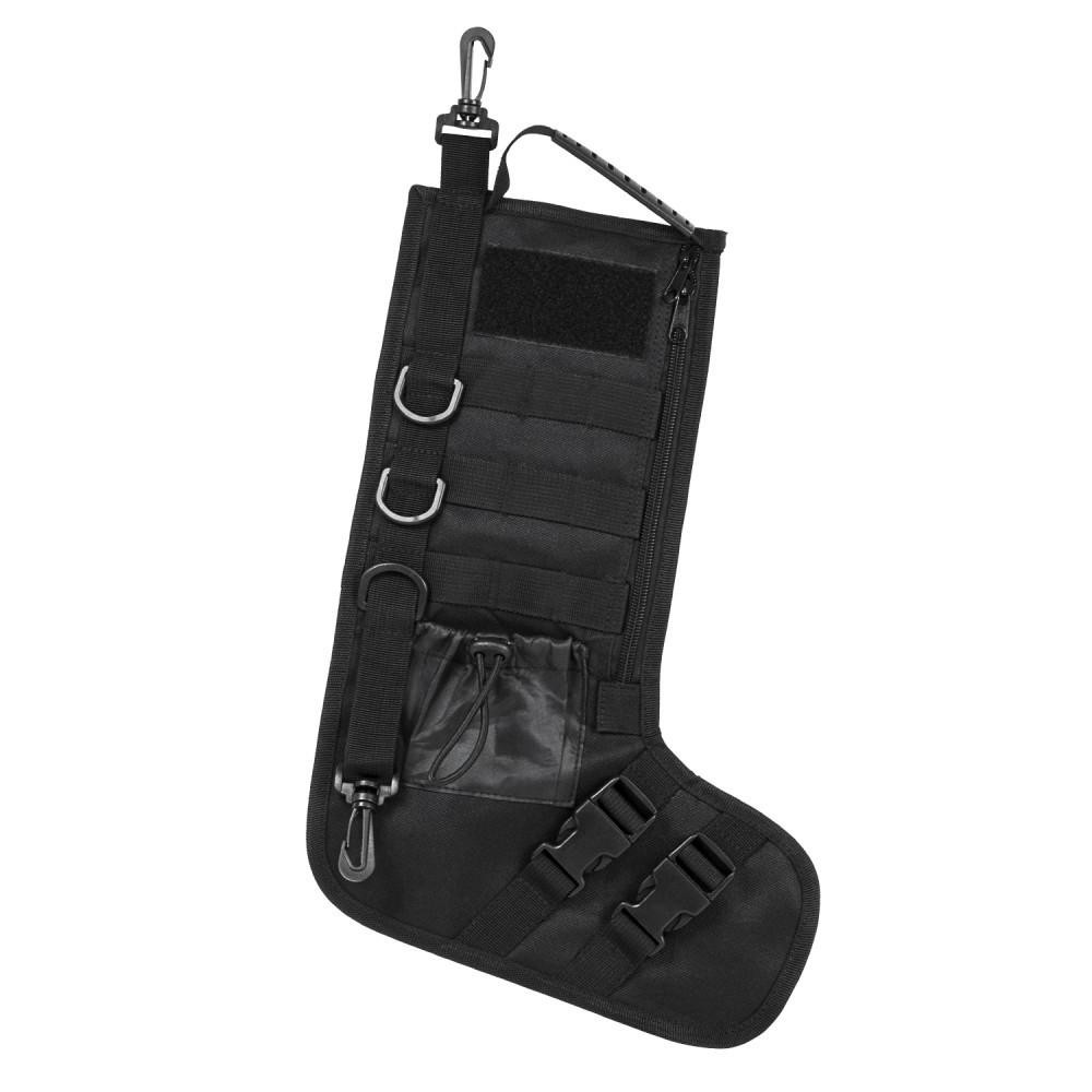 NcStar CNSTKG2986B NcSTAR Tactical Christmas Stocking w/Handle - Black CNSTKG2986B