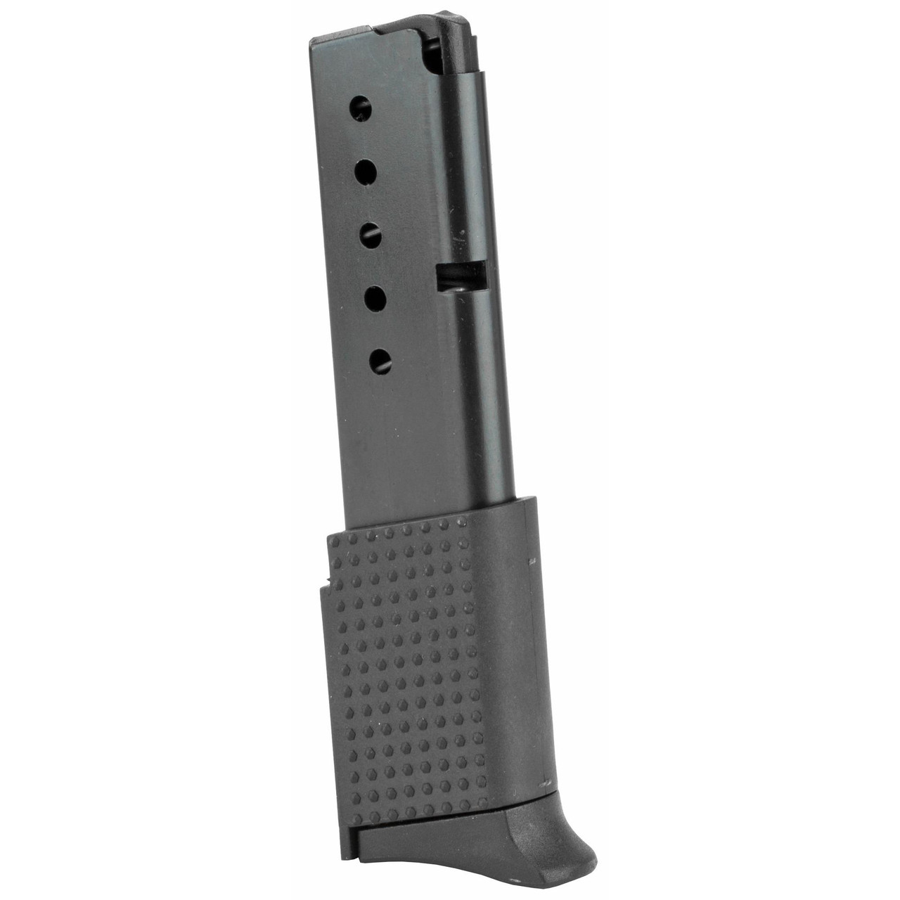 ProMag Industries RUG14, a firearm magazine designed for Ruger pistols, featuring a black metal body with a textured grip base.