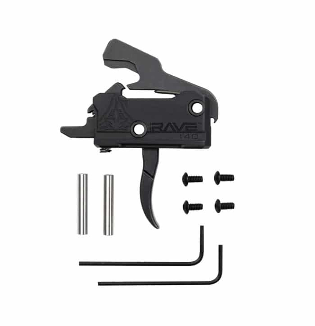 Rise Armament RAVE 140 Super Sporting Trigger, Curved, 3.5 lb Single Stage Pull, Black