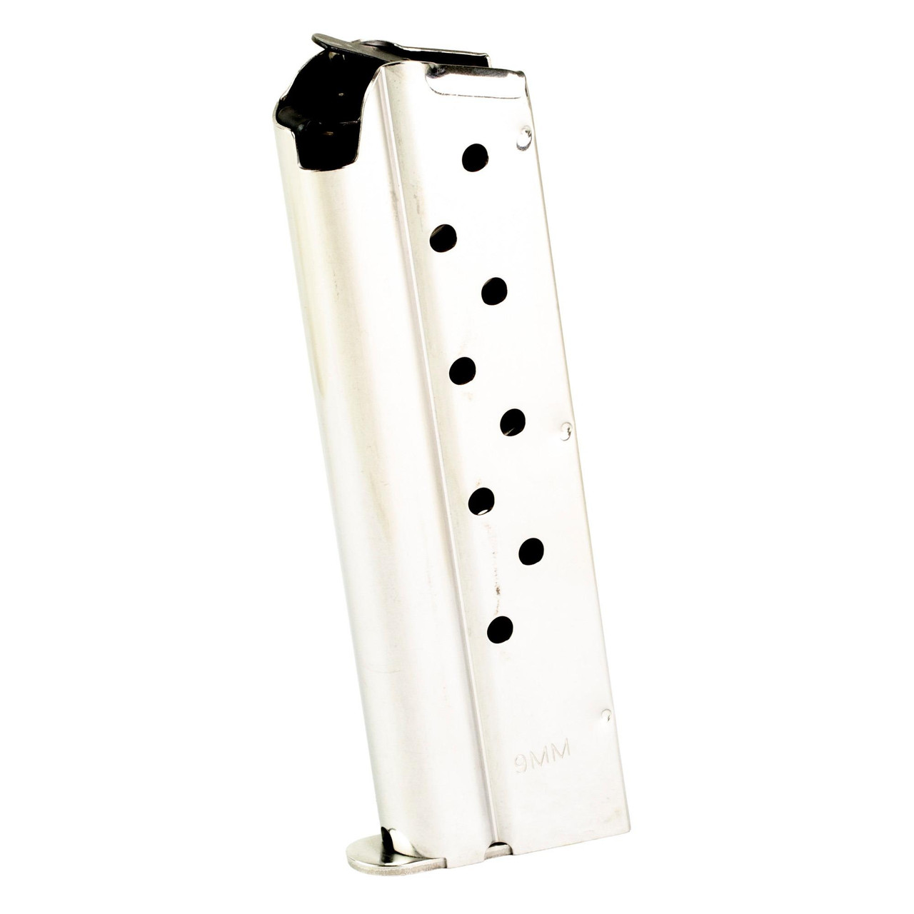 Kimber America 1100307A, stainless steel firearm magazine with multiple round capacity.