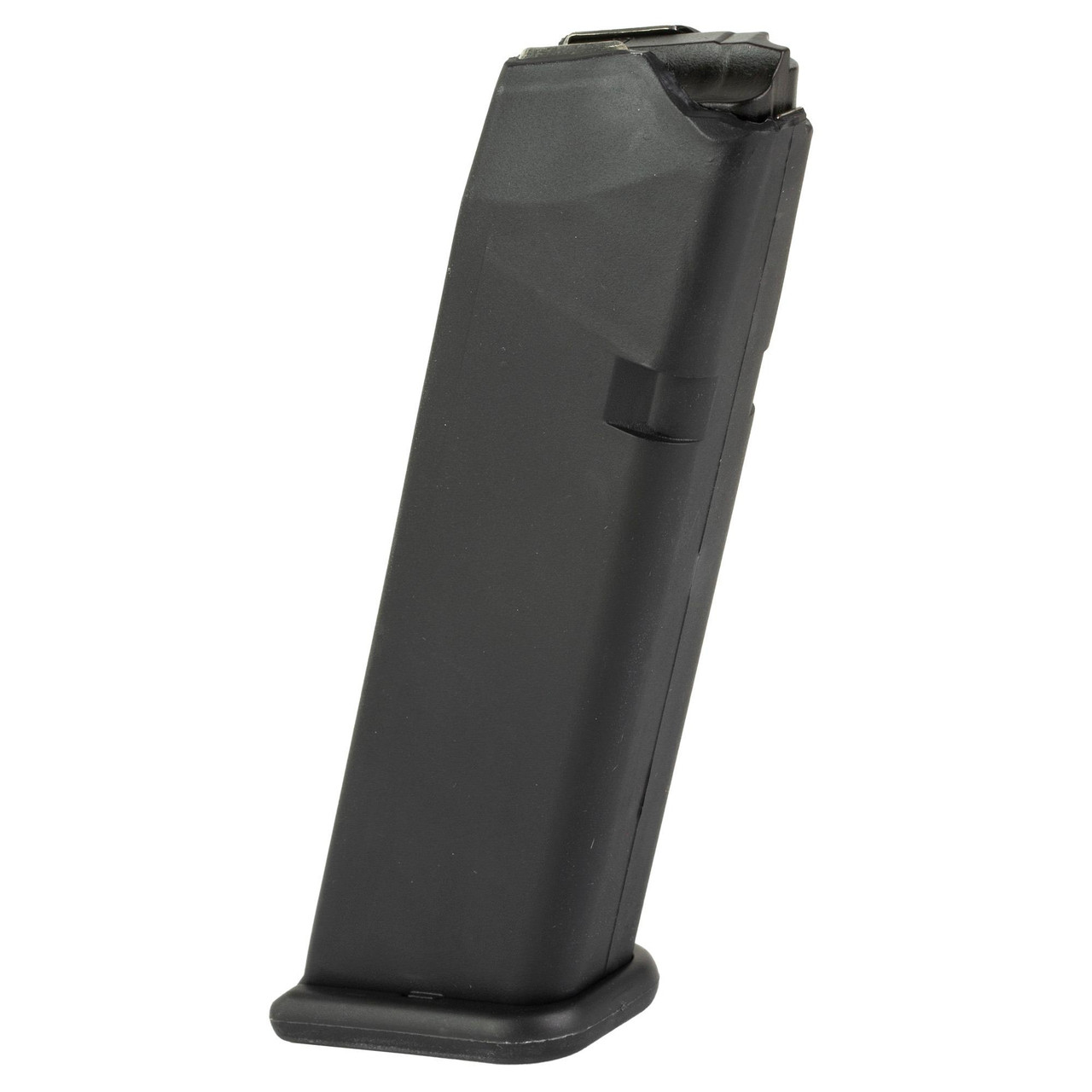 KCI USA KCI-MZ049, black firearm magazine for handgun, magazine with base plate and top feed lip.