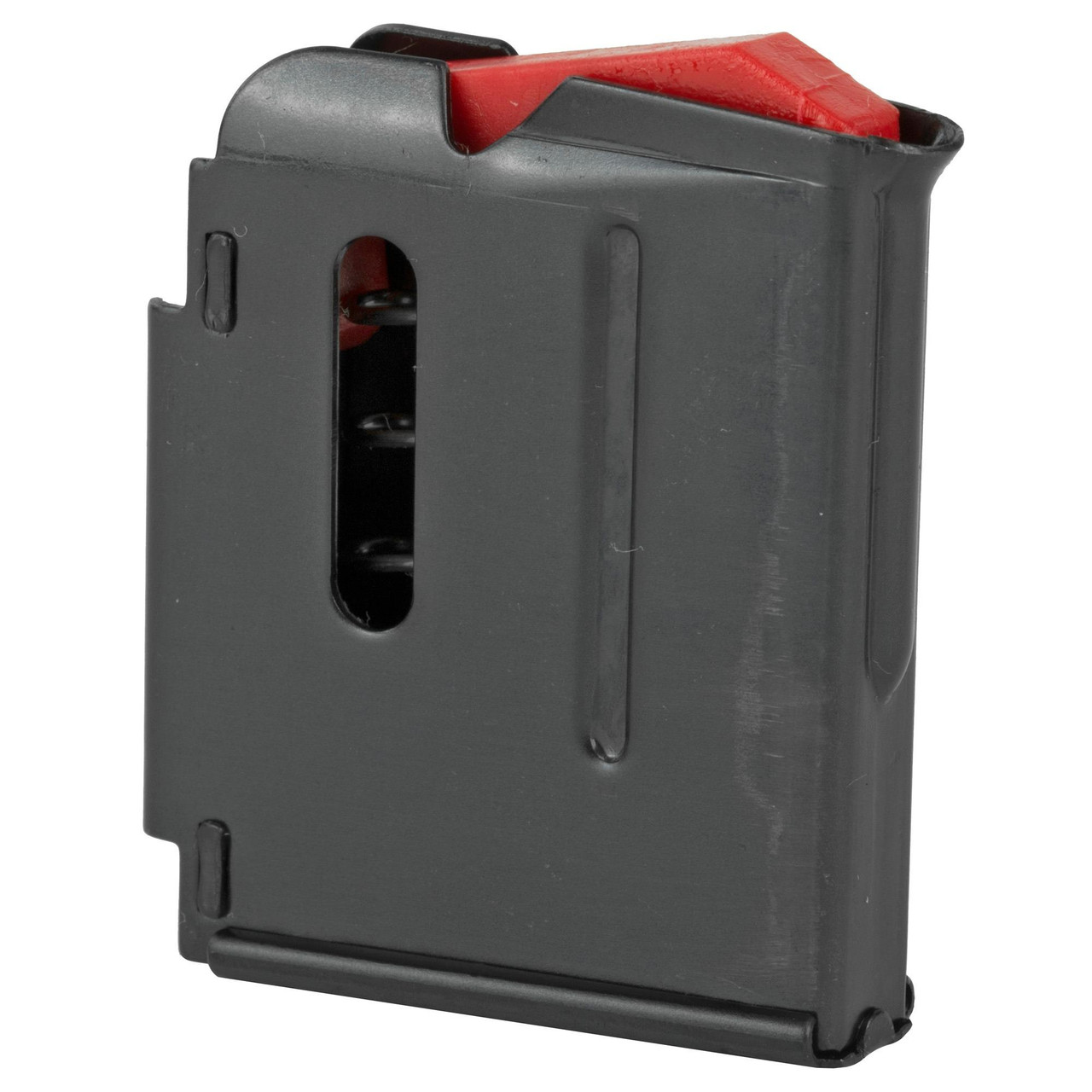 Savage Arms 90001, firearm magazine in black with a red top