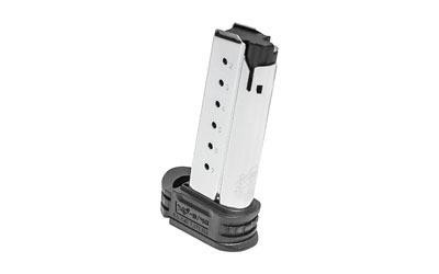 Springfield XDS4007, magazine with a silver body and black base for firearm.