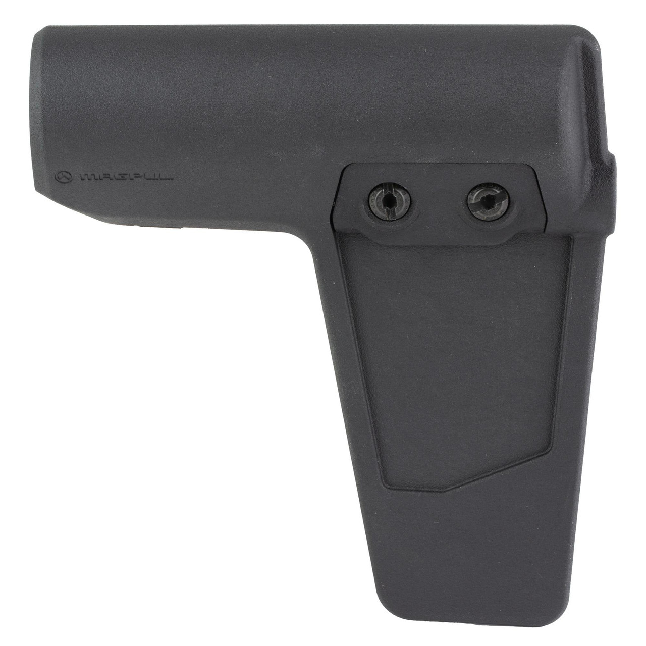 Magpul Industries MAG1251-BLK BDA Arm Brace, black stabilizing accessory for AR pistols featuring interchangeable clamps and QD mount for enhanced control and versatility.