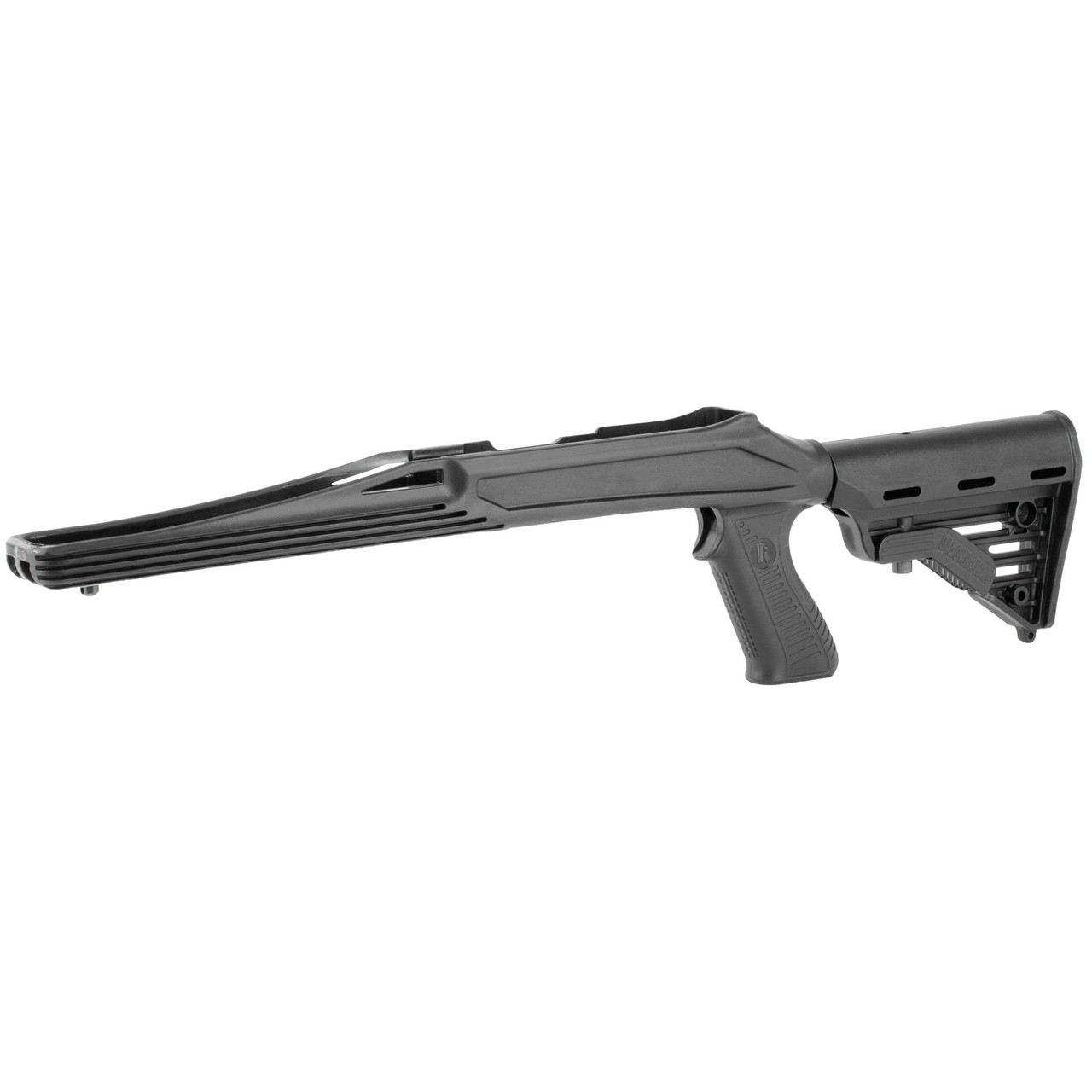 BLACKHAWK K98200-C Knoxx Axiom R/F Rifle Stock for Ruger 10/22, adjustable length-of-pull and ergonomic grip, black tactical firearm accessory for enhanced shooting performance.