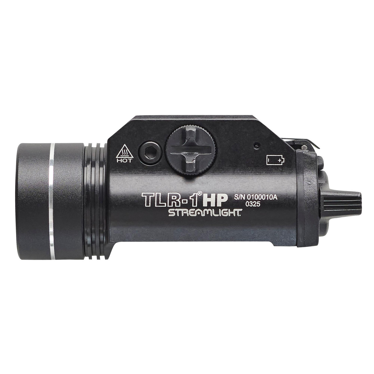Streamlight TLR-1 HP Tactical Light, high-performance LED weapon light with 65,000 Candela and 1,000 Lumens, durable design for tactical use.
