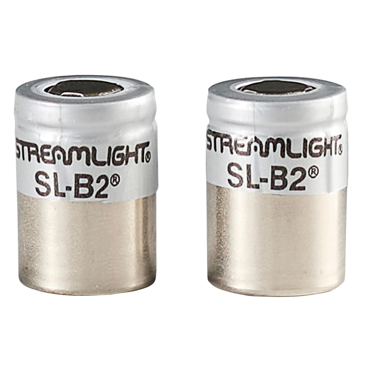 Streamlight 22121 SL-B2 Rechargeable Battery 2 Pack, durable silver and black batteries for enhanced performance.