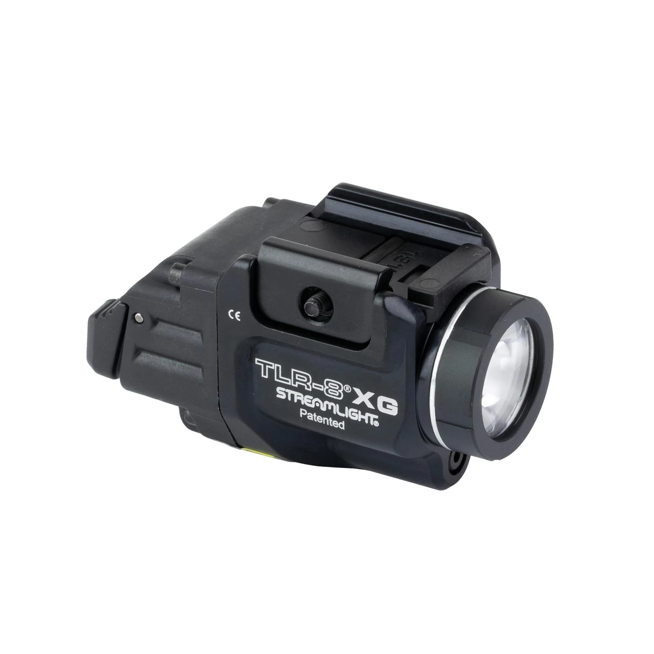 Streamlight 69434 TLR-8 X Tactical Light with Green Laser, 500 Lumens, Quick Detach Rail Clamp, Multi-Fuel Capability - Compact tactical weapon light with green laser and LED flashlight.