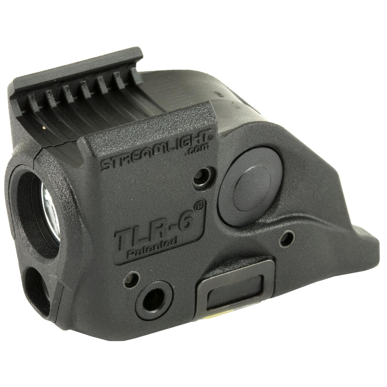Streamlight 69293 Tactical Weapon Light with Integrated Laser for Handguns, compact black polymer weapon light with a 100 lumens LED and laser, designed for durability and precision.