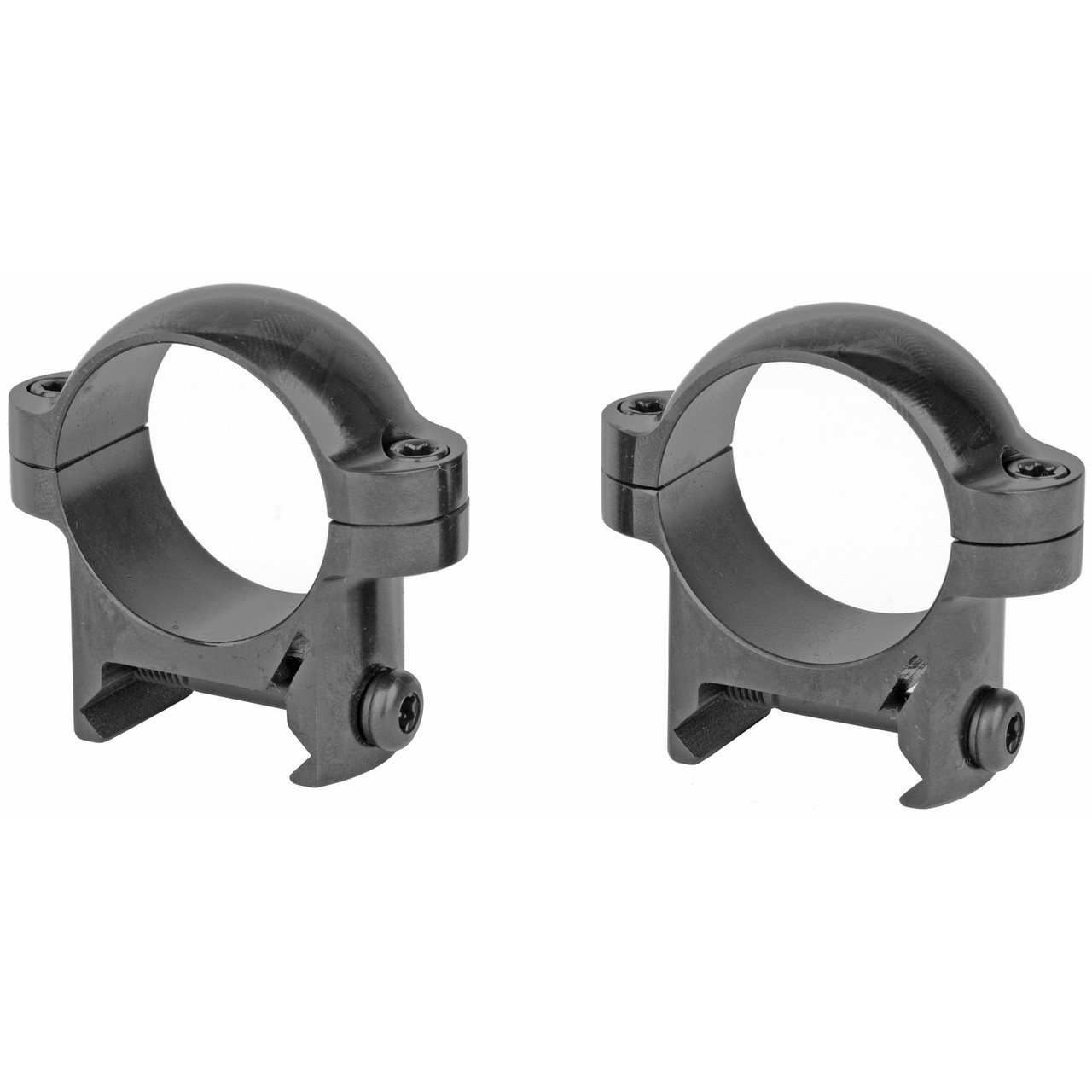 Burris Optics 420080 Weaver-Style Steel Scope Rings, durable and accurate rifle mounting solution with black finish and dual screw design for precision shooting.