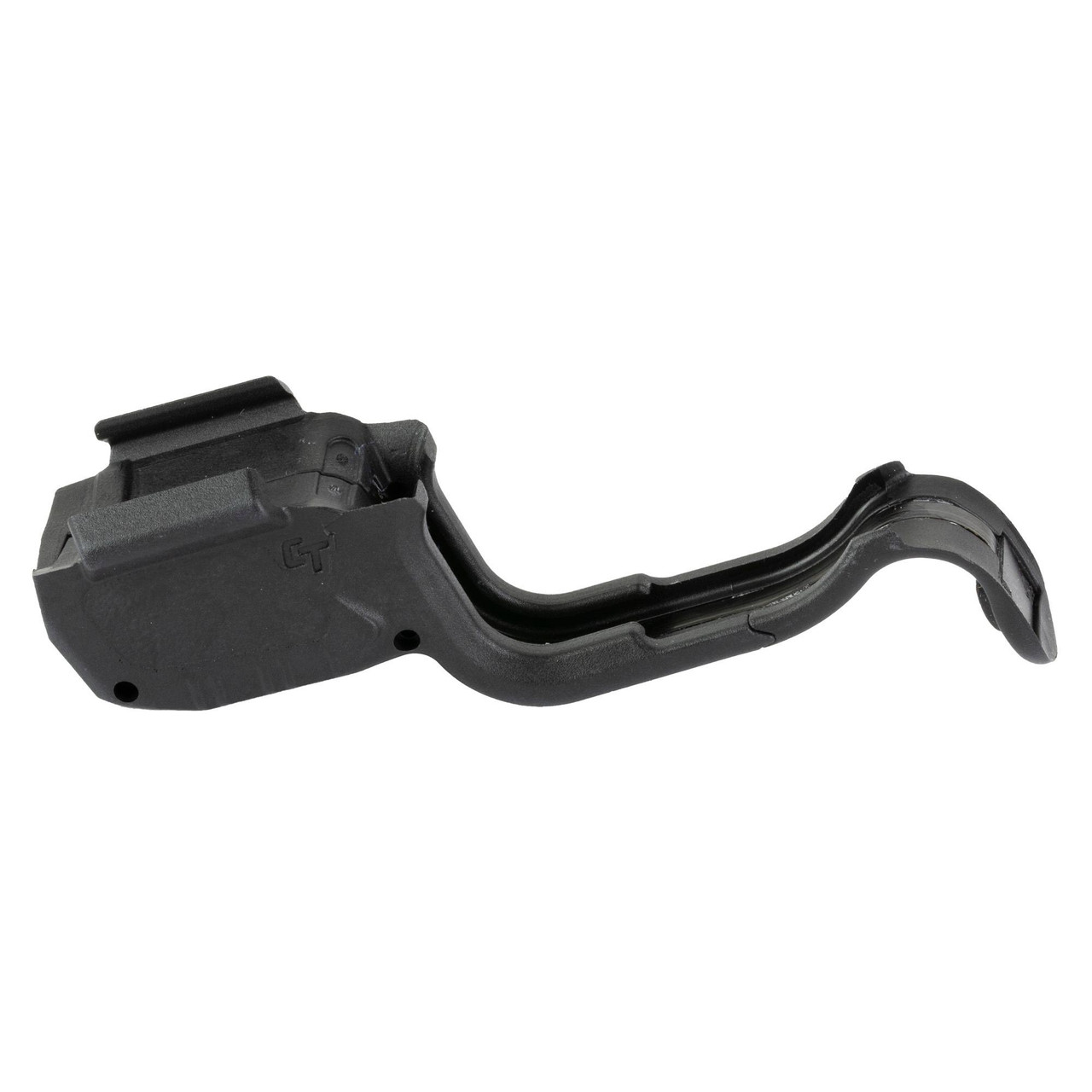 Crimson Trace Corporation Crimson Trace 01-01820 Laserguard for Springfield Armory Hellcat - Green Laser Sight with Instinctive Activation, black laser sight mounted on a firearm.