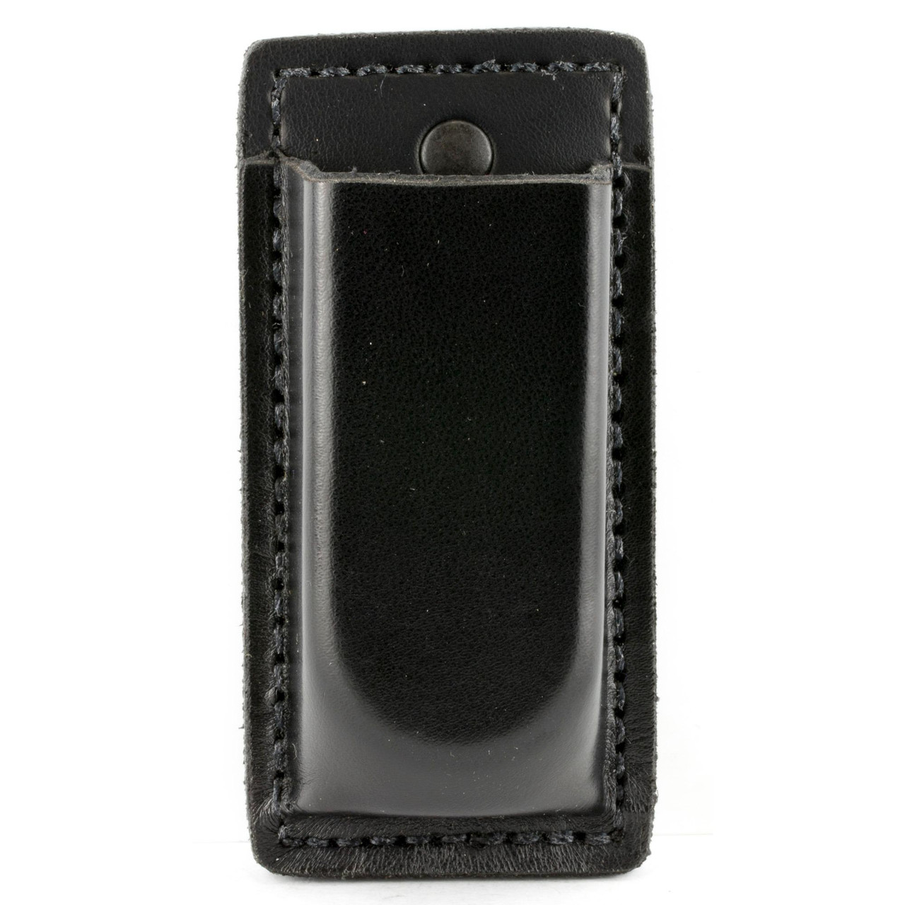 DeSantis Gunhide A47BJJJZ0 Magazine Pouch with Belt Clip, secure leather design for belts up to 1.75 inches, available in black or tan.