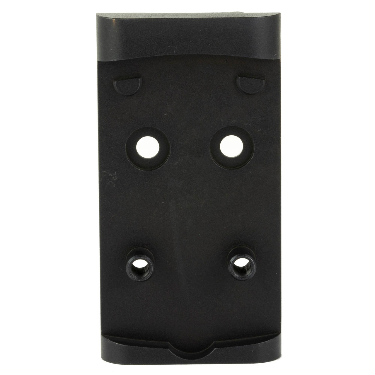 Shield Sights MNT-MOS-SMS-RMS - Precision Low Profile Mounting Plate for Glock MOS with Co-Witness Capability for RMS, SMS, and Jpoint Sights, black mounting plate with multiple screw holes for secure attachment.