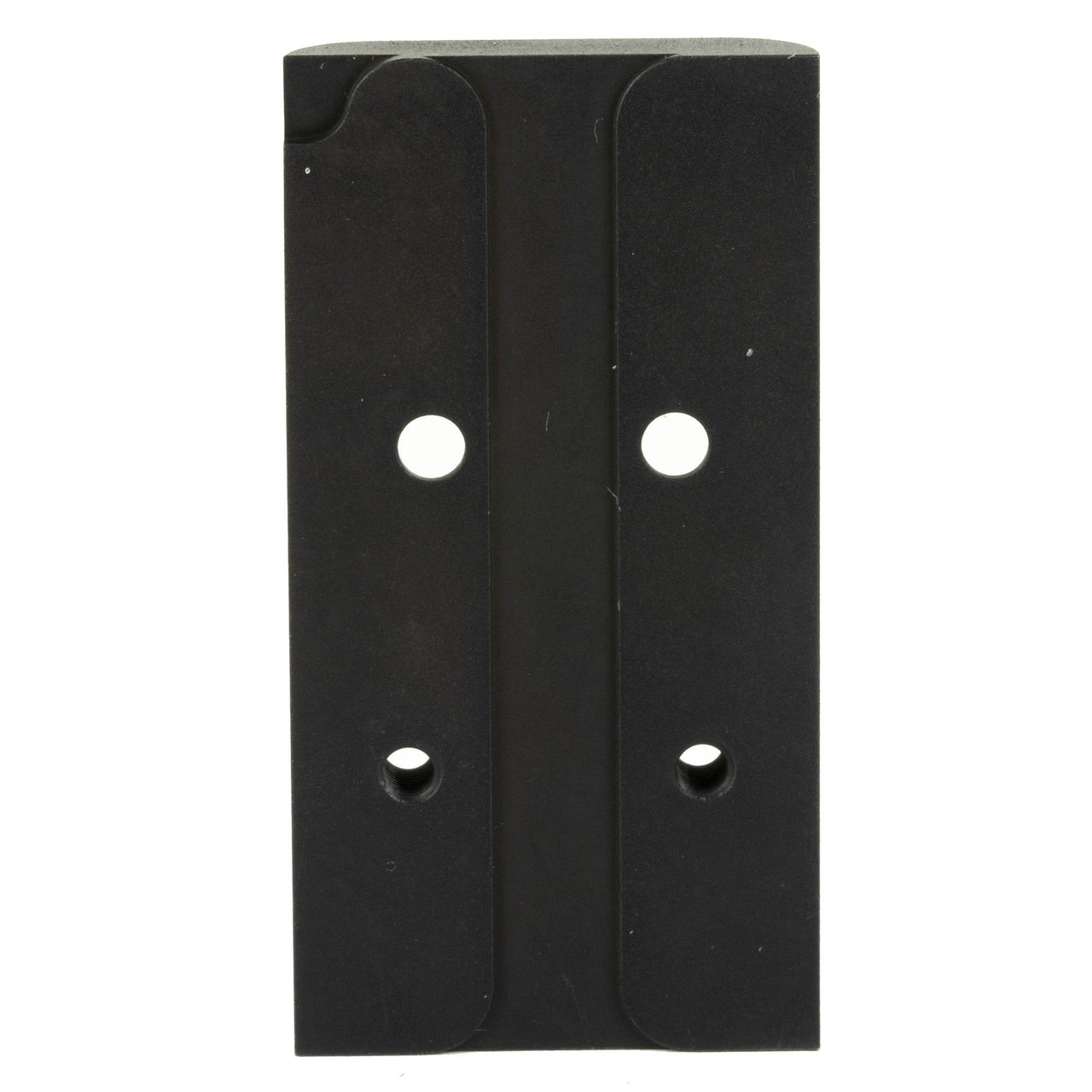 Shield Sights MNT-MOS-SMS-RMS - Precision Low Profile Mounting Plate for Glock MOS with Co-Witness Capability for RMS, SMS, and Jpoint Sights, black precision mounting plate with screw holes for attaching to Glock MOS.