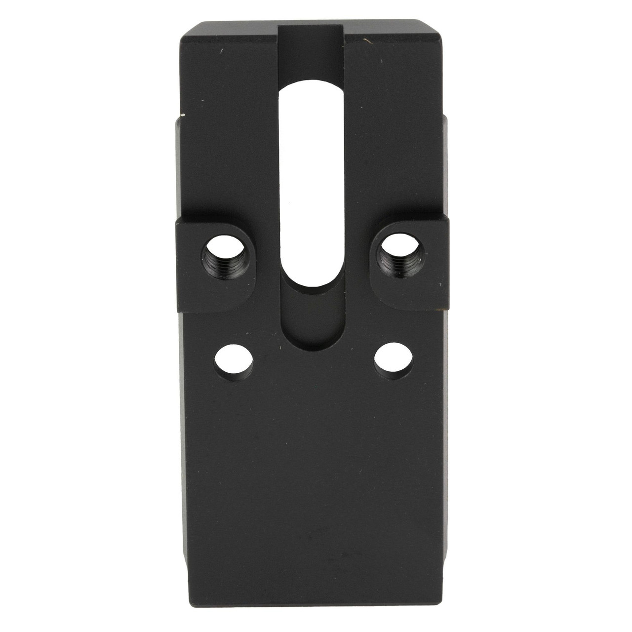 Shield Sights MNT-PPQ-SMS-RMS Mounting Plate for Walther PPQ Q4/Q5, black metal sight co-witnessing accessory with multiple mounting holes.
